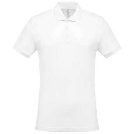 Pánska polokošeľa(KARIBAN MEN'S PIQUÉ SHORT SLEEVE POLO SHIRT) > biela > 2XL