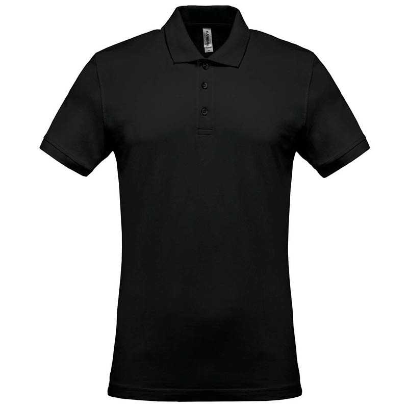 Pánska polokošeľa(KARIBAN MEN'S PIQUÉ SHORT SLEEVE POLO SHIRT) > čierna > L