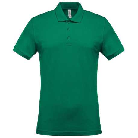 Pánska polokošeľa(KARIBAN MEN'S PIQUÉ SHORT SLEEVE POLO SHIRT) > zelená (kelly) > L