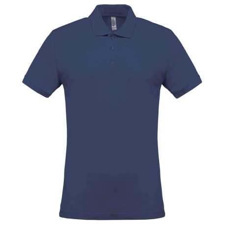 Pánska polokošeľa(KARIBAN MEN'S PIQUÉ SHORT SLEEVE POLO SHIRT) > modrá (deep) > S