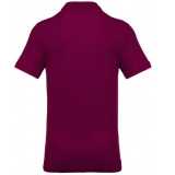 Pánska polokošeľa(KARIBAN MEN'S PIQUÉ SHORT SLEEVE POLO SHIRT) > červená (wine) > L