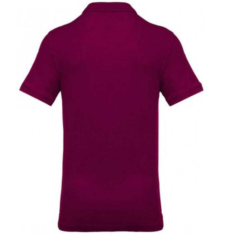 Pánska polokošeľa(KARIBAN MEN'S PIQUÉ SHORT SLEEVE POLO SHIRT)>červená (wine)>4XL