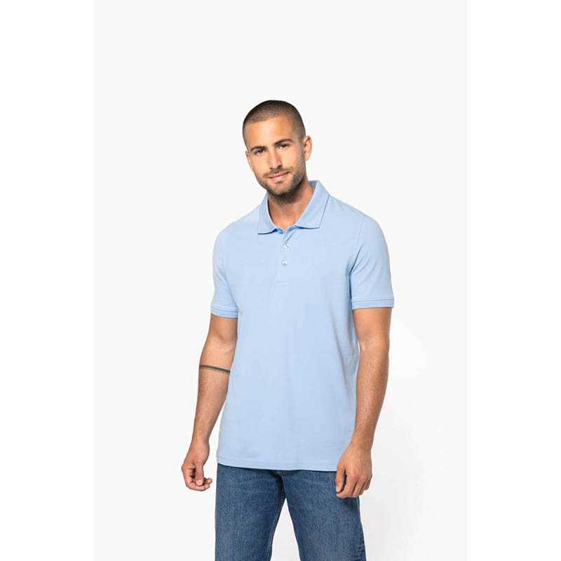 Pánska polokošeľa(KARIBAN MEN'S PIQUÉ SHORT SLEEVE POLO SHIRT) > čierna > L