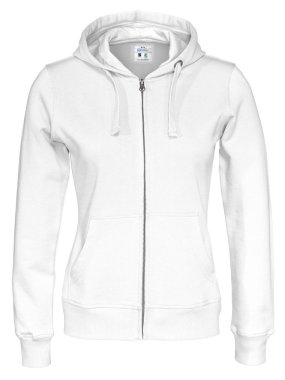 Dámska mikina (COTTOVER FULL ZIP HOOD LADY) > biela > XS