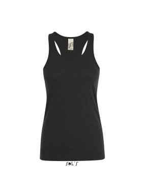 Dámske tielko(SOL'S JUSTIN WOMEN RACERBACK TANK TOP) > čierna (deep) > L
