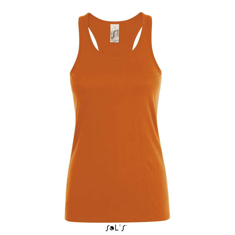 Dámske tielko(SOL'S JUSTIN WOMEN RACERBACK TANK TOP) > oranžová > XS