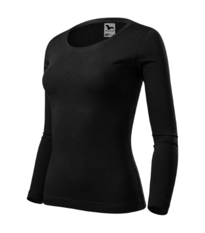 Dámske tričko (MALFINI Fit-T LS) > čierna > M