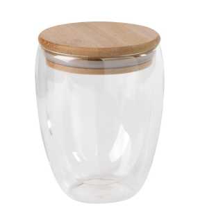 Pohár 350ml > hnedá / transparentná