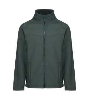 Pánska bunda (Regatta UPROAR - INTERACTIVE SOFTSHELL) > modrá (dark spruce) / čierna > 3XL