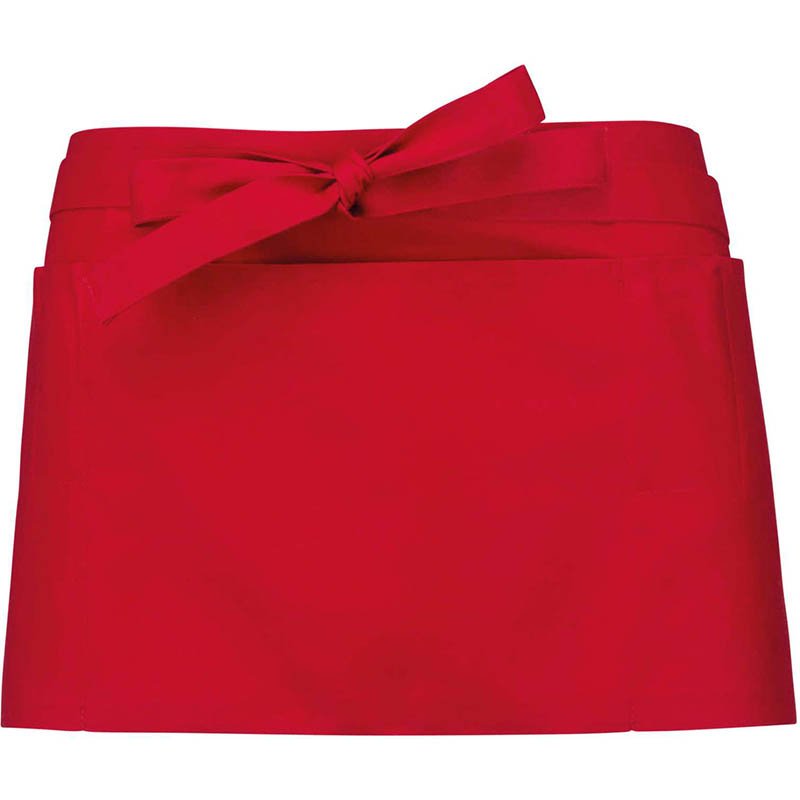 Zástera (Kariban SHORT APRON) > červená