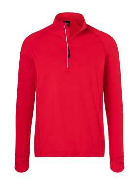 Pánske tričko(JN Mens Sports Shirt Halfzip) > červená > 3XL