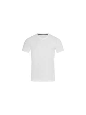Pánske tričko (Clive V-Neck STEDMAN) > biela > S