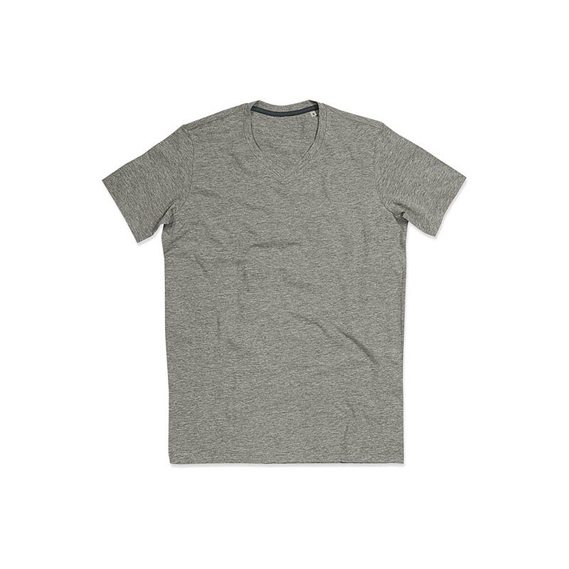 Pánske tričko (Clive V-Neck STEDMAN) > šedá (heather) > S