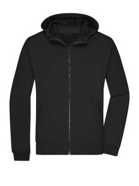 Pánska bunda (JN Mens Hooded Softshell Jacket) > čierna / čierna > 3XL