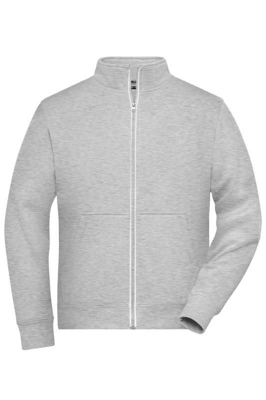 Pánska mikina (JN Mens Doubleface Work Jacket SOLID) > šedá (heather) > 4XL