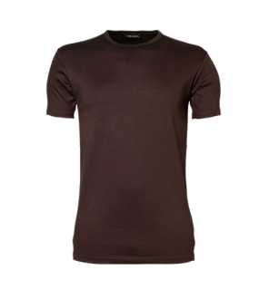 Unisex tričko (Tee Jays Mens Interlock Tee) > hnedá (chocolate) > S