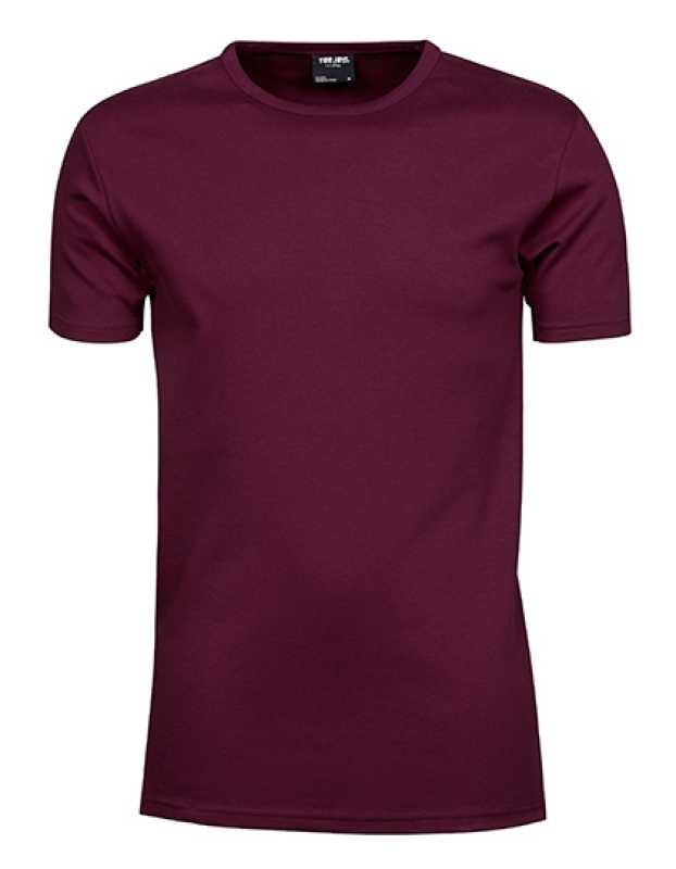 Unisex tričko (Tee Jays Mens Interlock Tee) > červená (wine) > 2XL