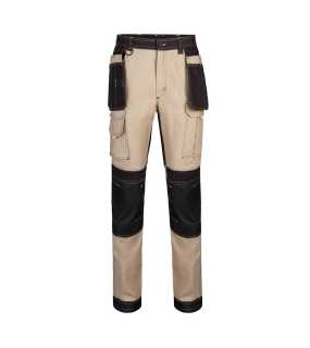 Pánske nohavice (VELILLA CANVAS STRETCH TROUSERS) > béžová (sand) / čierna > S