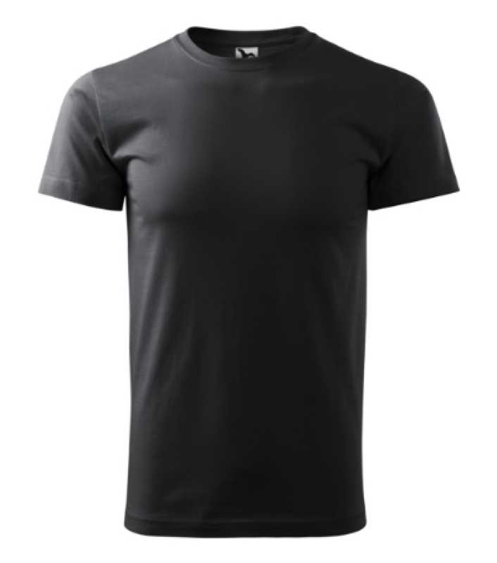 Unisex tričko (MALFINI Basic 160) > šedá (ebony) > 4XL