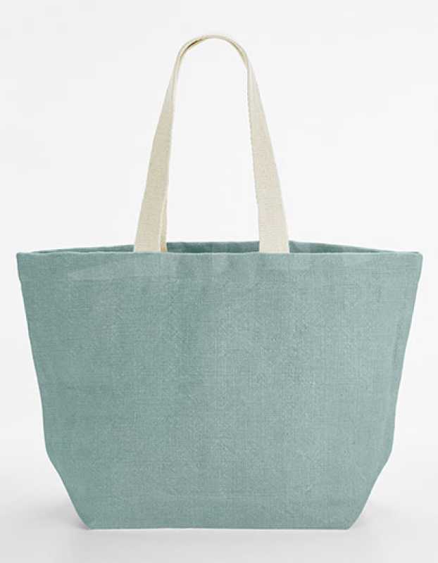 Plážová taška (WM Soft Washed Jute Beach Bag) > modrá (duck egg)