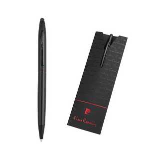 Kovové guľôčkové pero so stylusom "PIERRE CARDIN" > čierna