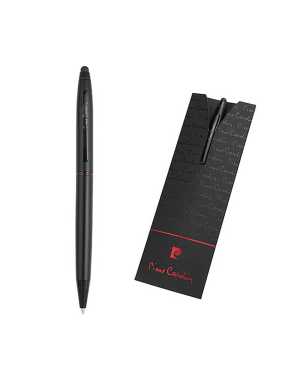 Kovové guľôčkové pero so stylusom "PIERRE CARDIN" > čierna