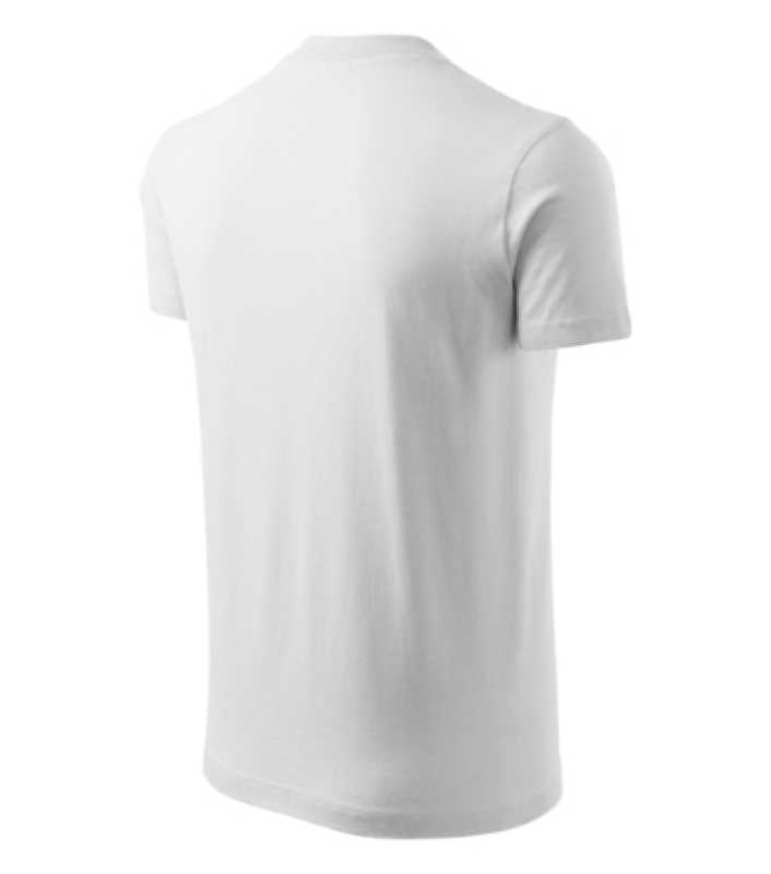 Unisex tričko (MALFINI V-neck 160) > biela > S