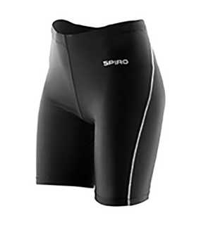 Dámske krátke nohavice (SPIRO LADIES BODYFIT BASE LAYER SHORTS) > čierna > XS/S