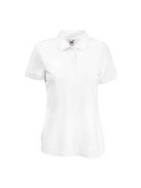 Dámska polokošeľa (FRUIT OF THE LOOM Lady-Fit 65/35 Polo) > biela > S