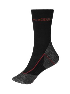 Ponožky(JN Worker Socks Warm) > čierna / červená > 35-38