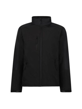 Pánska bunda (REGATTA HYDROFORCE - 3-LAYER MEMBRANE HOODED SOFTSHELL)>čierna / čierna>XL