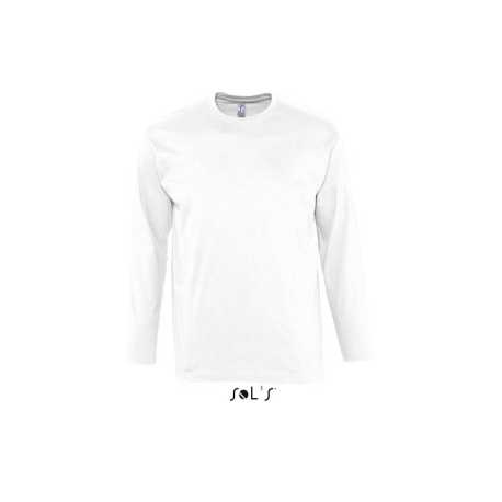 Pánske tričko (SOLS MONARCH UNISEX LONG SLEEVE T-SHIRT) > biela > 3XL