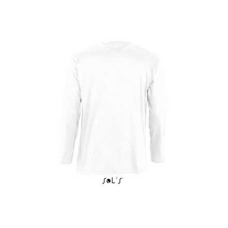 Pánske tričko (SOLS MONARCH UNISEX LONG SLEEVE T-SHIRT) > biela > 3XL