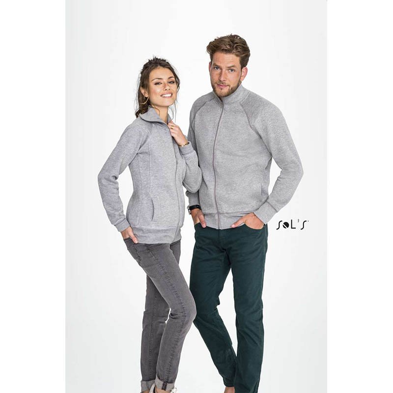 Pánska mikina (SOLS SUNDAE MENS ZIPPED JACKET) > šedá (deepmelange) > 2XL