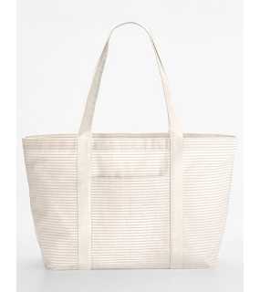 Nákupná taška z bavlny (WM Striped Organic Cotton Shopper) > červená (stripe)