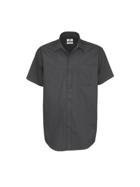 Pánska košeľa (B&C SHARP SSL/MEN) > šedá (dark) > S