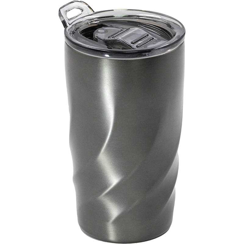 Termopohár z recyklovaného nerezu 400 ml > šedá (gun metal)