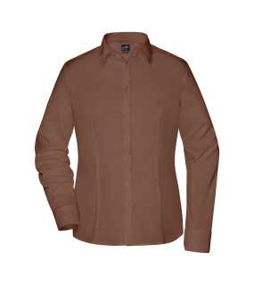 Dámska košeľa (JN Ladies Shirt Slim Fit) > hnedá > M