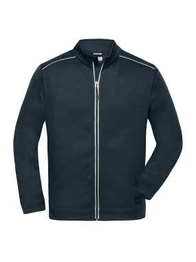 Pánska mikina (JN Mens Knitted Workwear Fleece Jacket SOLID) > modrá (navy) > 3XL
