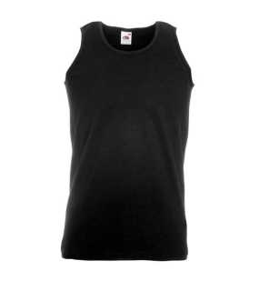 Pánske tielko (FRUIT OF THE LOOM Athletic Vest ) > čierna > M