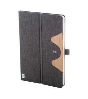 RPET blok s bezdrôtovou nabíjačkou > šedá