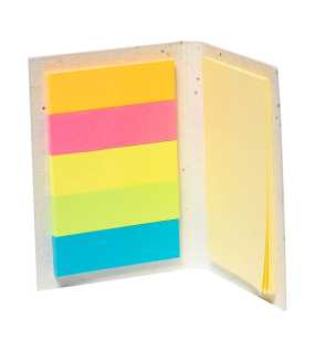 Blok z papiera zo semien > biela