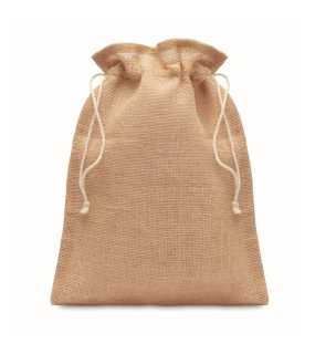 Jutové darčekové vrecko > béžová