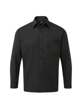 Pánska košeľa (PREMIER MEN'S LONG SLEEVE POPLIN SHIRT) > čierna > M/L