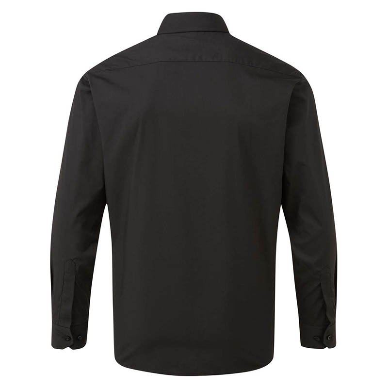 Pánska košeľa (PREMIER MEN'S LONG SLEEVE POPLIN SHIRT) > čierna > 5XL