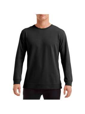 Unisex mikina (Anvil"UNISEX LIGHT TERRY CREW") > čierna > S