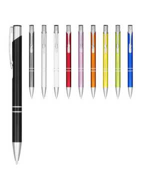 Kovové guličkové pero>biela