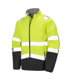 Pánska bunda (RESULT PRINTABLE SAFETY SOFTSHELL JACKET) > žltá/čierna > L