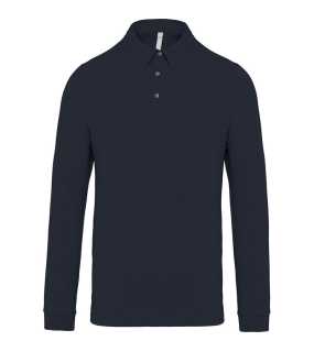 Pánska polokošeľa (Kariban MEN'S LONG SLEEVE JERSEY POLO SHIRT) > modrá (navy) > L