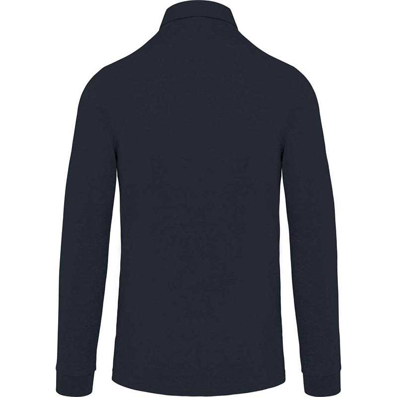 Pánska polokošeľa (Kariban MEN'S LONG SLEEVE JERSEY POLO SHIRT) > modrá (navy) > L